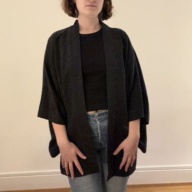 Schwarzer Kimono
