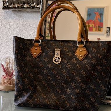 GUESS Monogram Tote Bag
