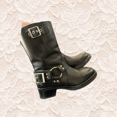 Steve Madden Biker Boots Black Sz. 39