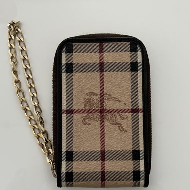 Porta carte Burberry con catena