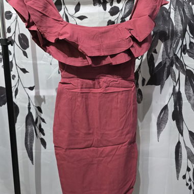 Vesper Bodycon Dress in Berry Red