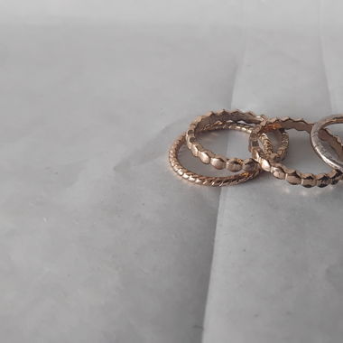 Lot de 5 bague