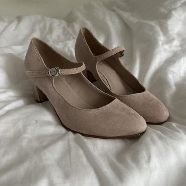 Schuhe mit Absatz Rosa