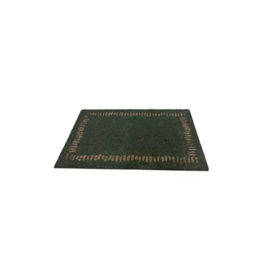 Paillasson 40x60 cm pour l'entrée avec bordure verte