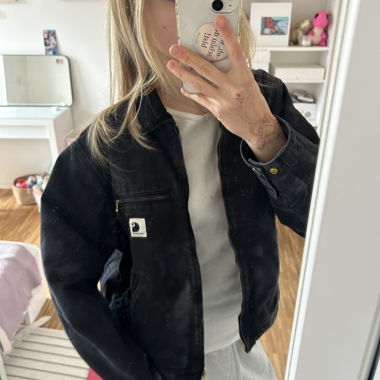Carhartt WIP black canvas jacket S