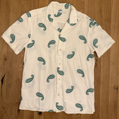 Chemise courte Zara à motif cachemire