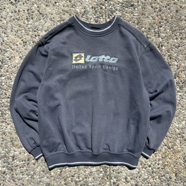 Felpa Vintage Lotto ricamata