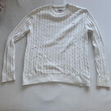 Maglione in maglia Tommy Jeans bianco
