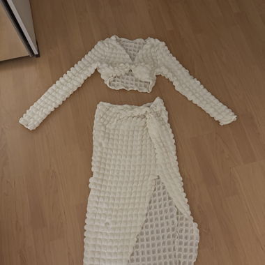 Two-piece white size S