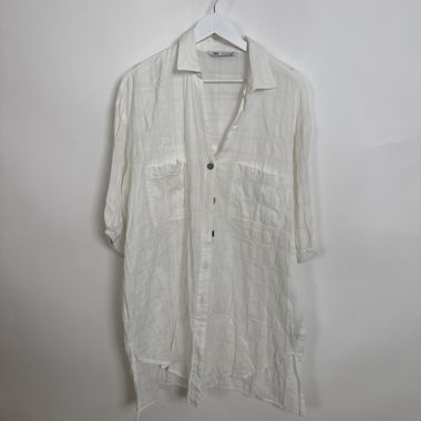 Zara weisses Oversize-Hemd