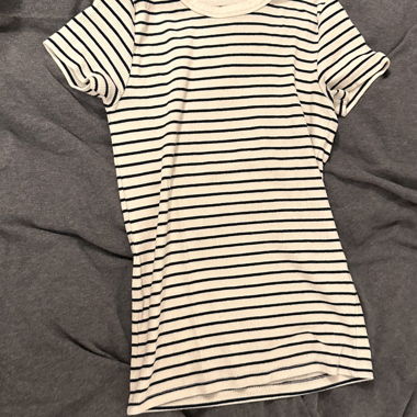 T-shirt rayé à manches courtes