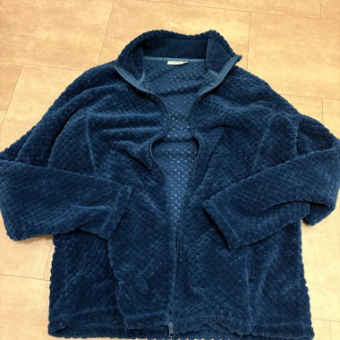 Fluffy Blue Fleece Jacket