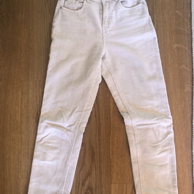 Baige Stoff Hose 