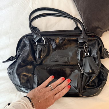 Borsa Longchamp in vernice nera