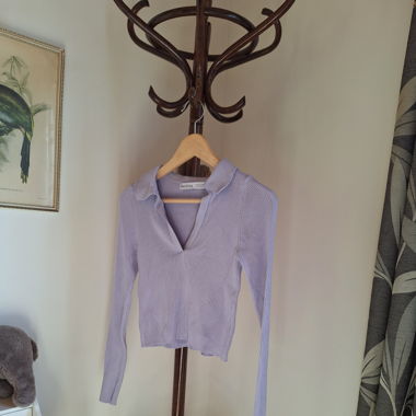 Pastel purple cropped