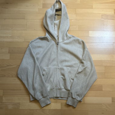 Bershka Zip-Hoodie Beige / Size M