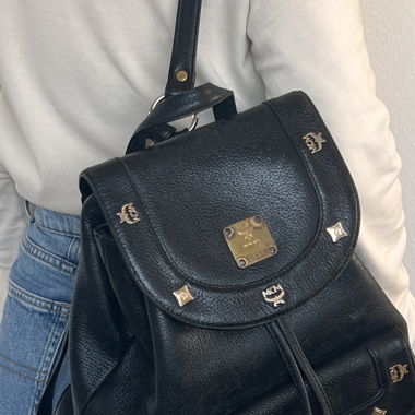 Sac à dos en cuir MCM