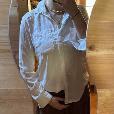 White Long-Sleeve Shirt