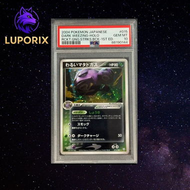 Pokemon PSA 10 Dark Weezing 015/084 1a