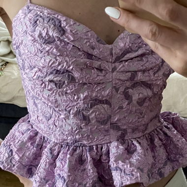 Unworn Zara Crop Top Pink Lilac Size S
