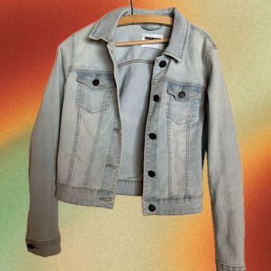 Hellblaue Jeansjacke