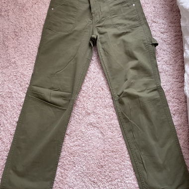 Bershka Cargo-Hose khaki-grün