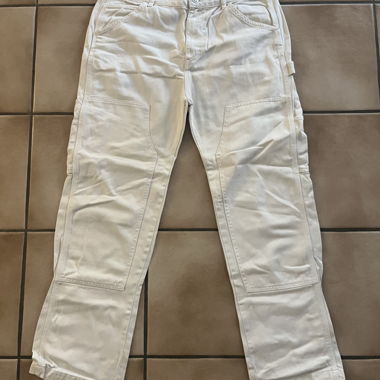 Jeans color crema