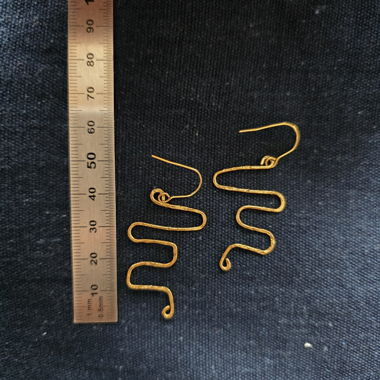 Gold Spiral Earrings