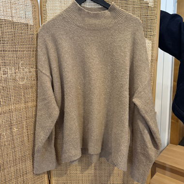 Pull long beige 