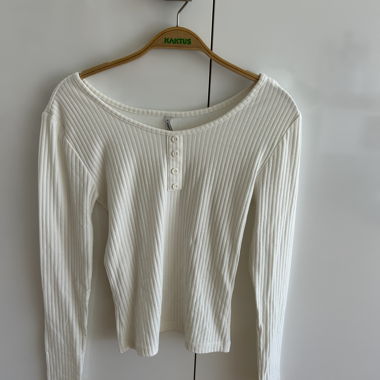 Haut blanc manches longues