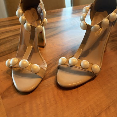 Carmen Steffens Nude Heeled Sandals