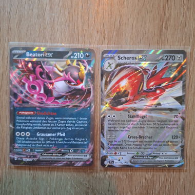 Cartes Pokémon : Beatori EX et Scherox EX