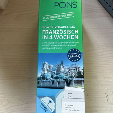 Boîte de vocabulaire PONS français