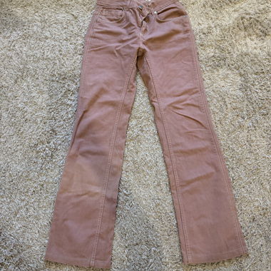 Pantaloni in jeans rosa