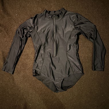 Body a maniche lunghe nero XL