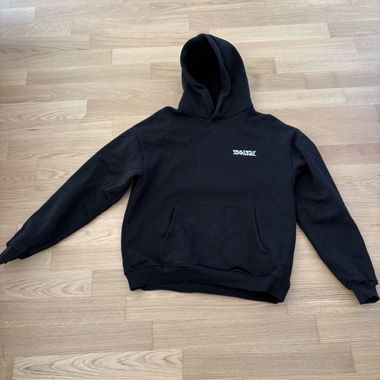 Black Hooded Sweatshirt with Back Print