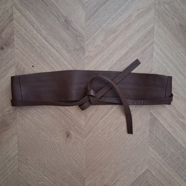 Vanzetti Ledergurt braun mit Knotenverschluss