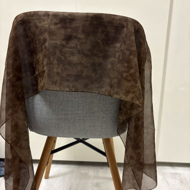 Brown sheer scarf