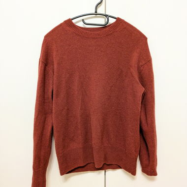 Pull en laine rouge