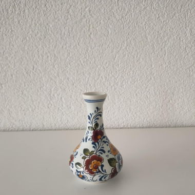 Petit Vase Polychrome Floral de Delft