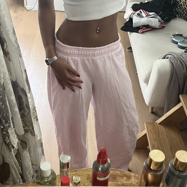 pantalon de survêtement ample rose