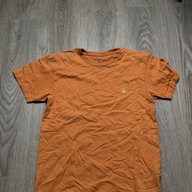Carhartt T-Shirt Goldenes Logo Orange