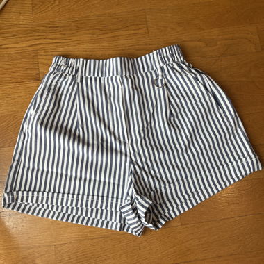 White and blue shorts