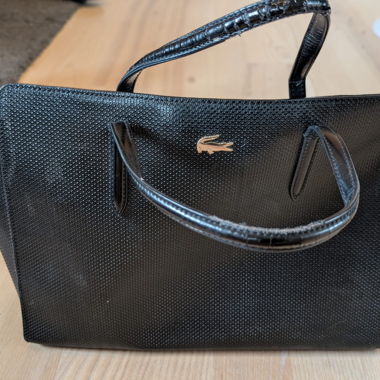 Borsa tote nera Lacoste