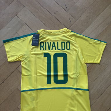 Rivaldo Brasilien 2002 Heimtrikot 