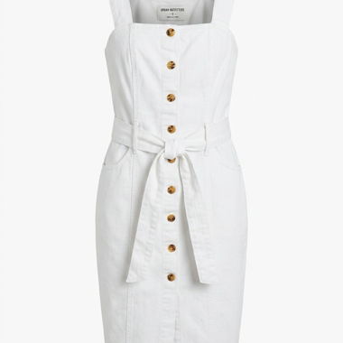 Abito salopette bianco Zara small