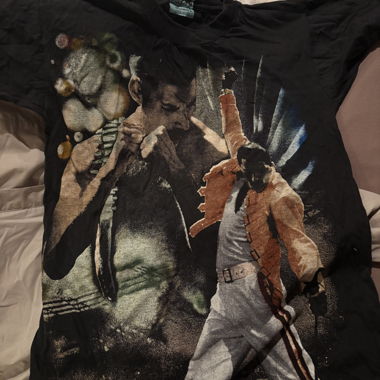 T-shirt Queen nero