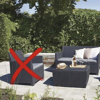 Gartenmöbel Rattanoptik