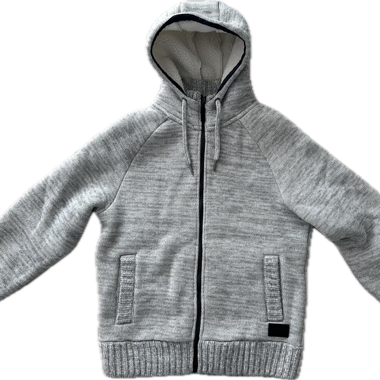 Gilet aus Strick mit Kapuze