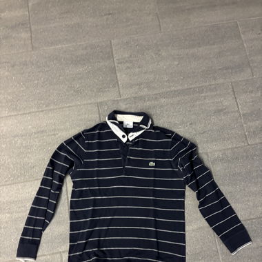 Navy Blue Lacoste Longsleeve Polo